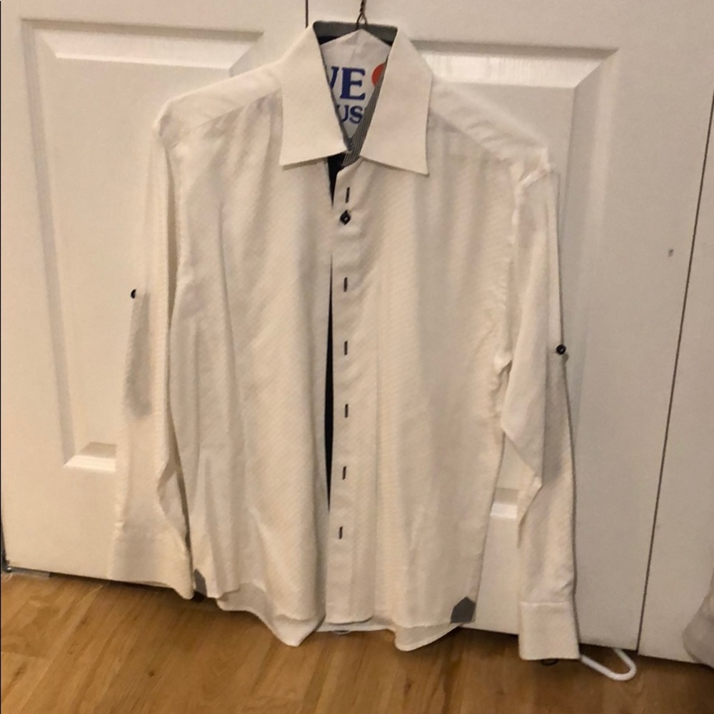 Absolute Rebellion White Button Down w/ Detail